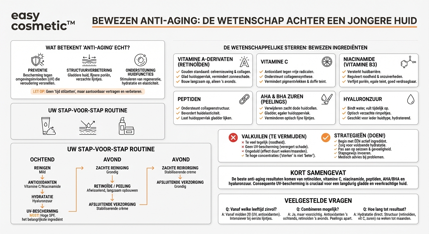 Welke anti-aging werkzame stoffen hebben aantoonbaar effect?