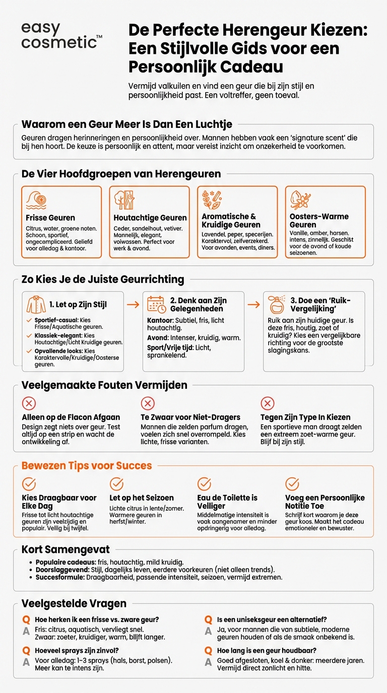 Welke geuren zijn populair als cadeau voor mannen?