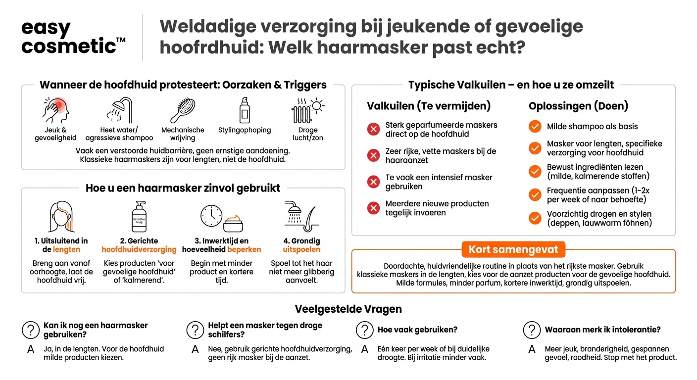 Welke haarbehandeling is geschikt bij een jeukende of gevoelige hoofdhuid?