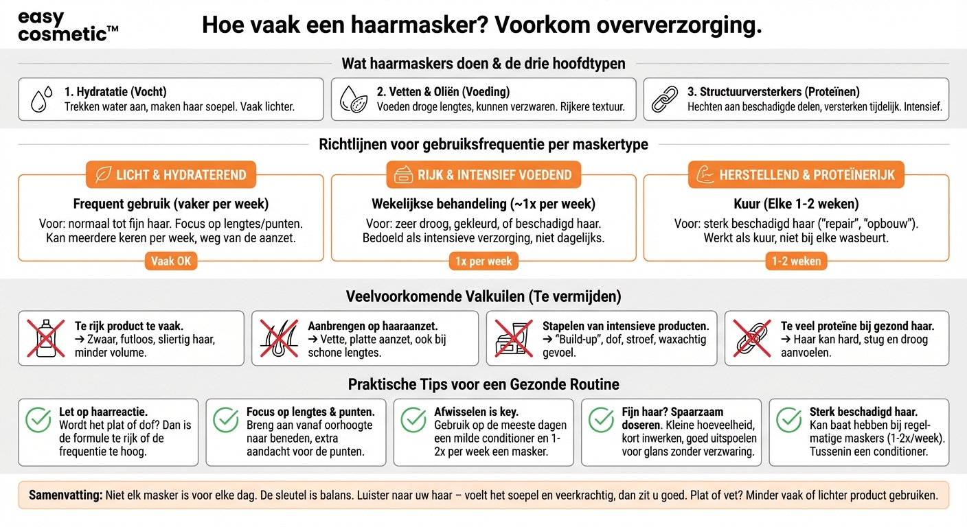 Welke haarmaskers zijn geschikt voor dagelijks gebruik en welke niet?