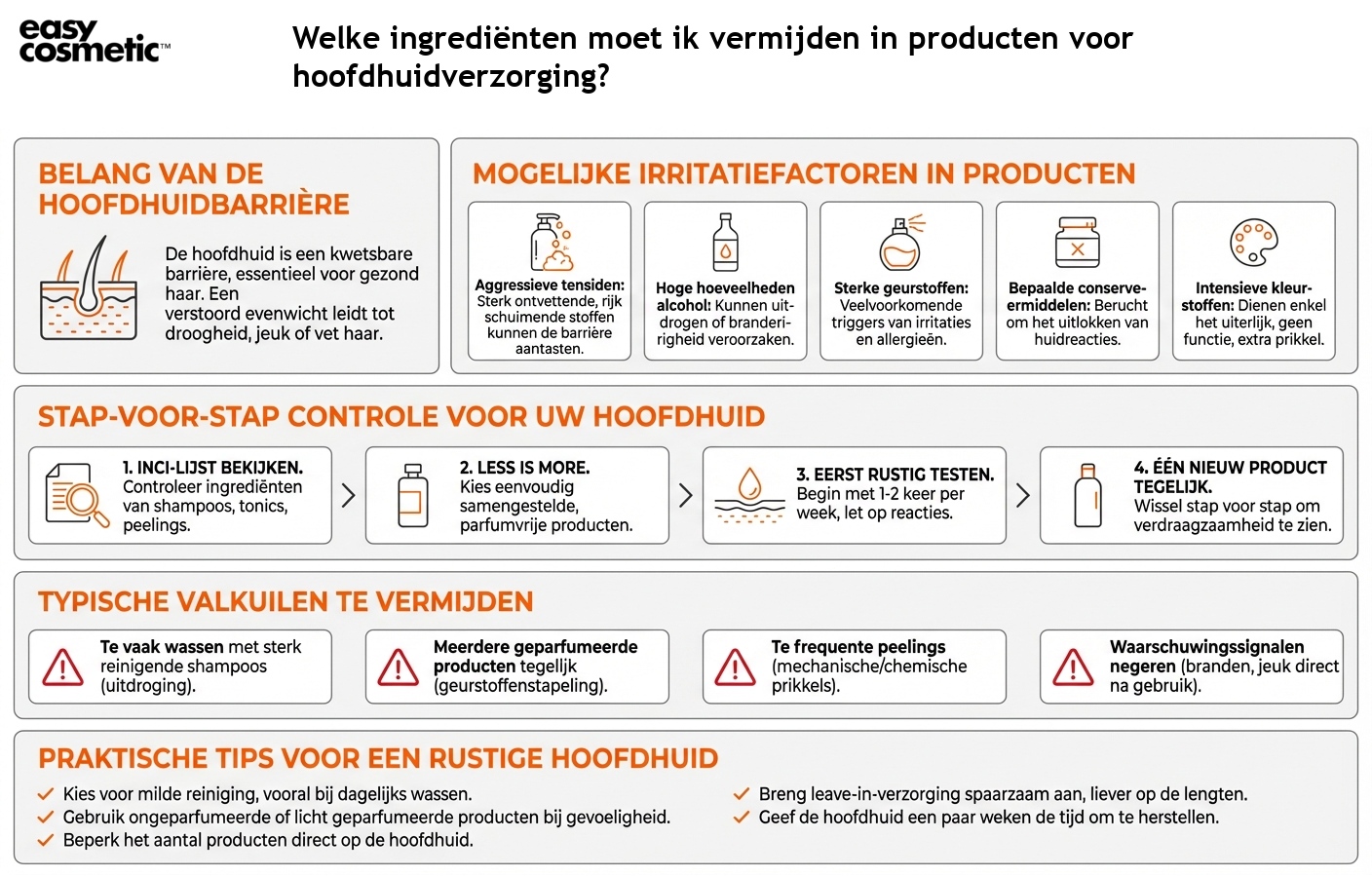 Welke ingrediënten moet ik vermijden in producten voor hoofdhuidverzorging?