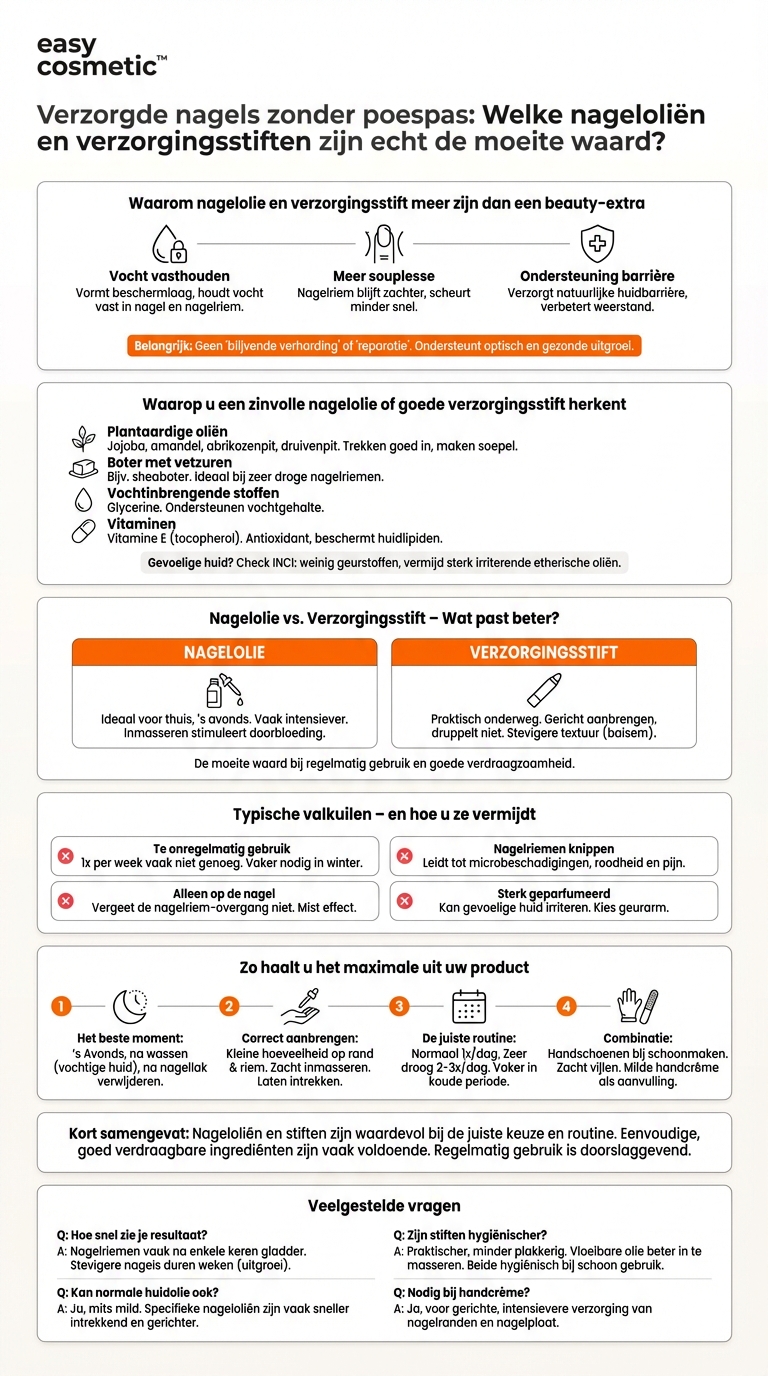 Welke nageloliën en verzorgingspennen zijn echt de moeite waard?