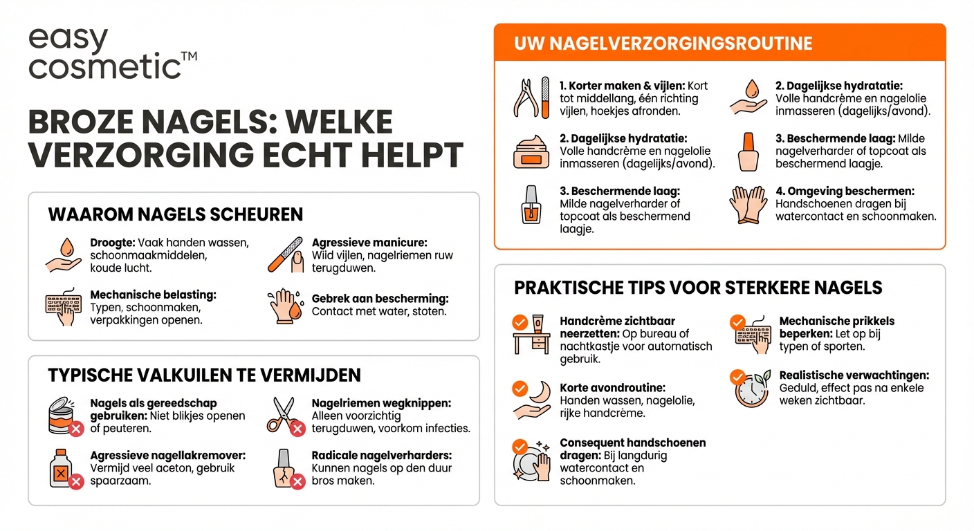 Welke nagelverzorging is geschikt als mijn nagels snel inscheuren?
