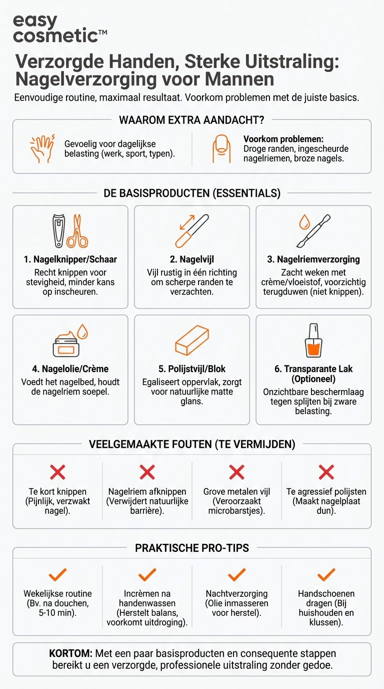 Welke nagelverzorgingsproducten zijn bijzonder geschikt voor mannen?