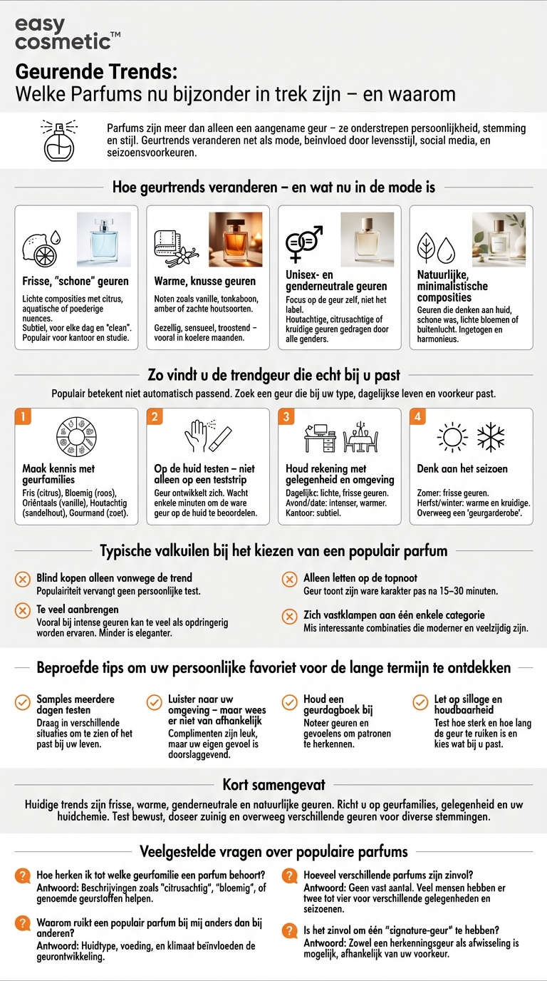 Welke parfums zijn op dit moment bijzonder populair?