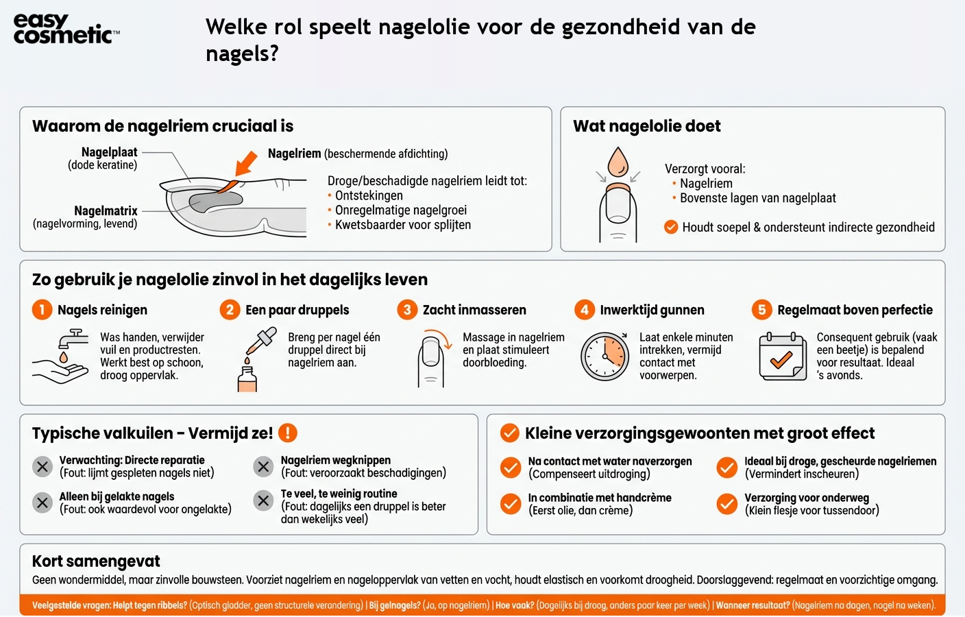 Welke rol speelt nagelolie voor de gezondheid van de nagels?