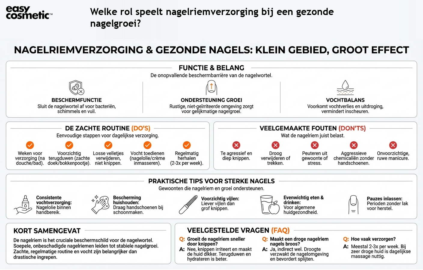 Welke rol speelt nagelriemverzorging bij een gezonde nagelgroei?