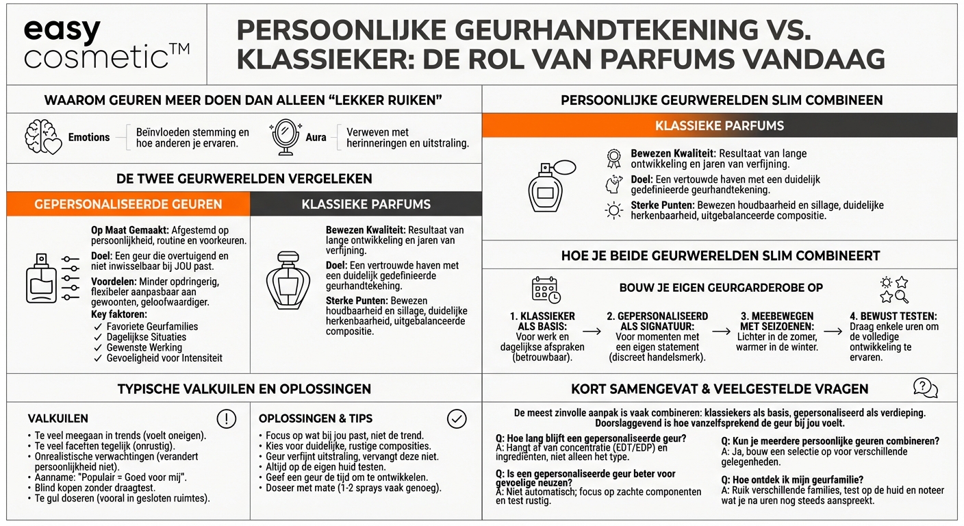 Welke rol spelen klantspecifieke, gepersonaliseerde geuren in vergelijking met gevestigde klassiekers?