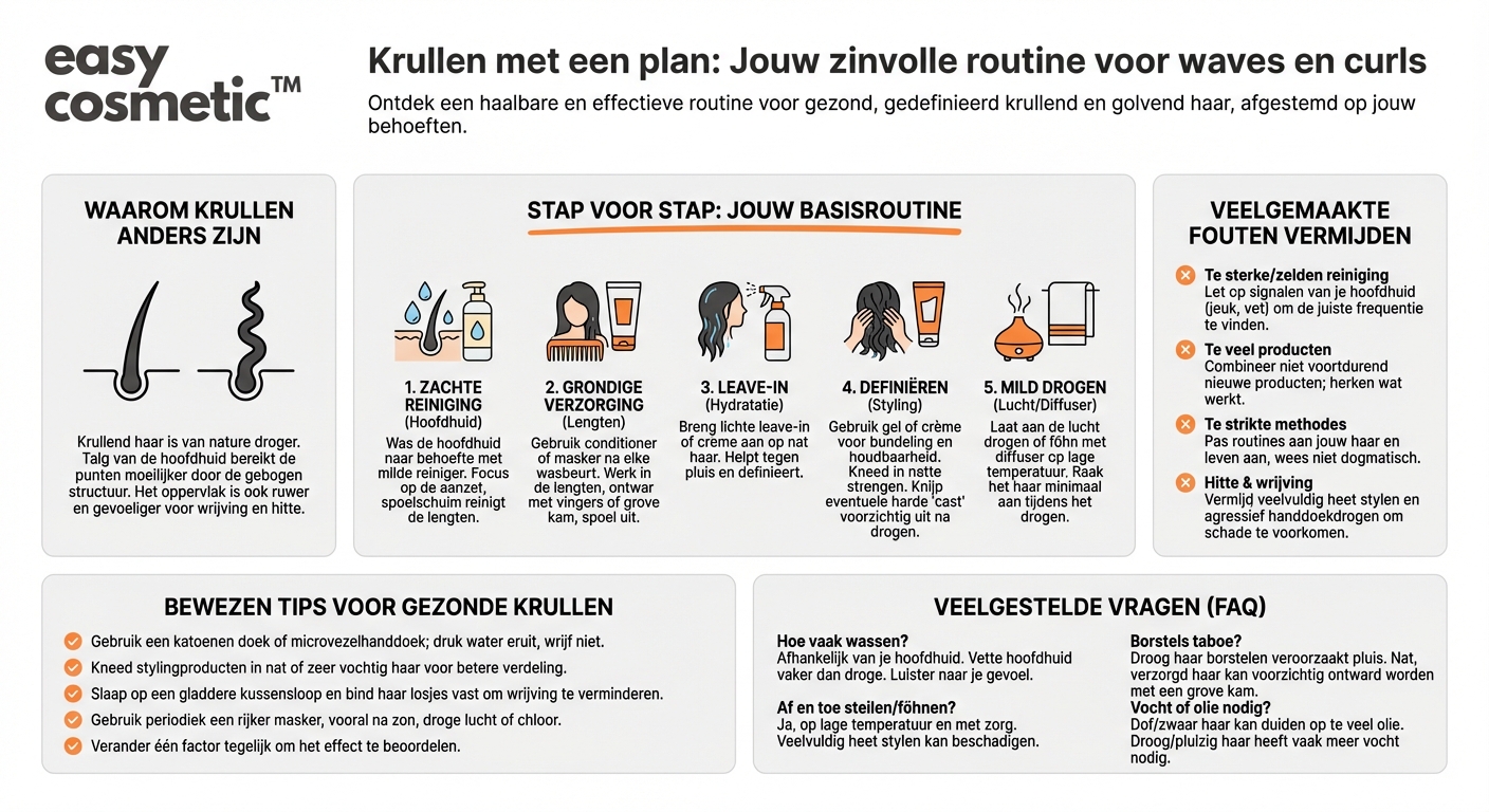 Welke routine is geschikt voor krullend of golvend haar (Curly Girl etc.)?