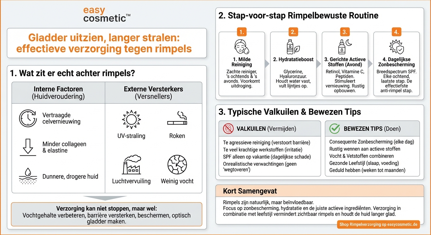 Welke verzorging helpt echt tegen rimpels en fijne lijntjes?
