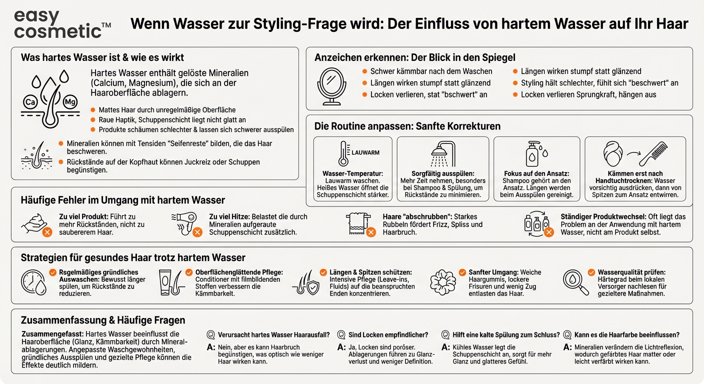 Wie beeinflusst hartes Wasser die Haarstruktur und Haarpflege?
