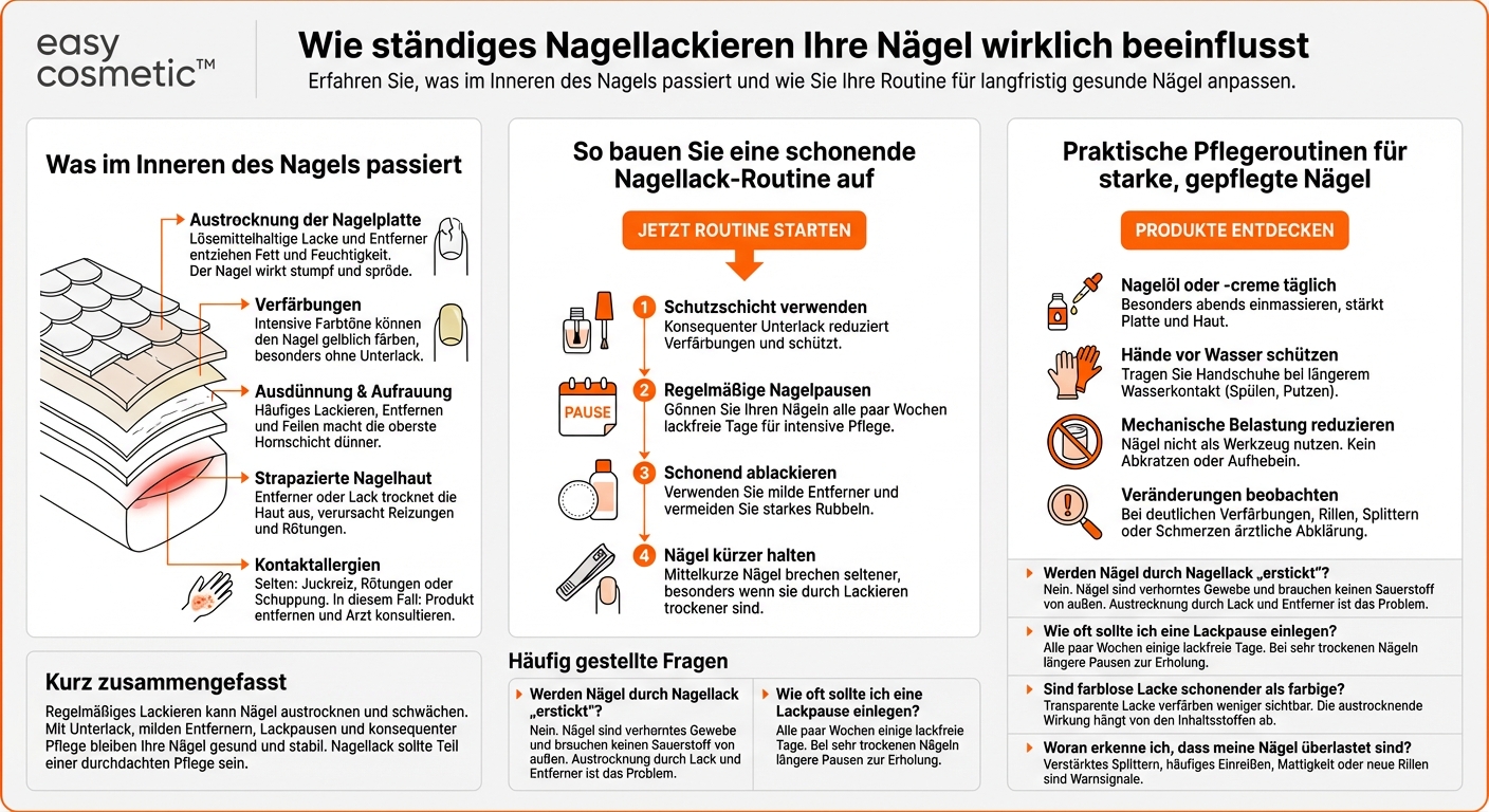 Wie beeinflusst häufiges Lackieren die Gesundheit der Nägel?