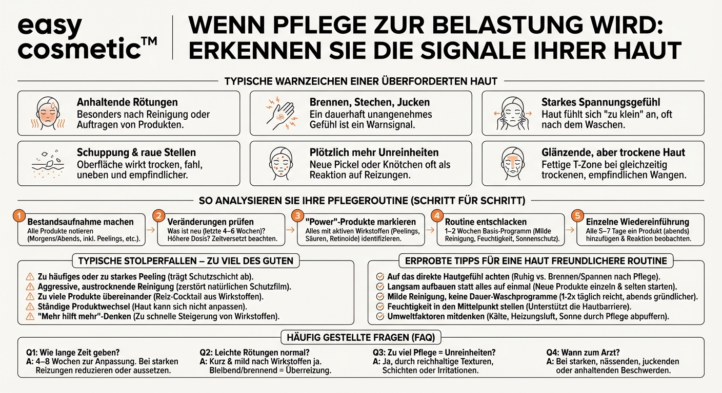 Wie erkenne ich, ob meine aktuelle Pflegeroutine meiner Haut schadet?