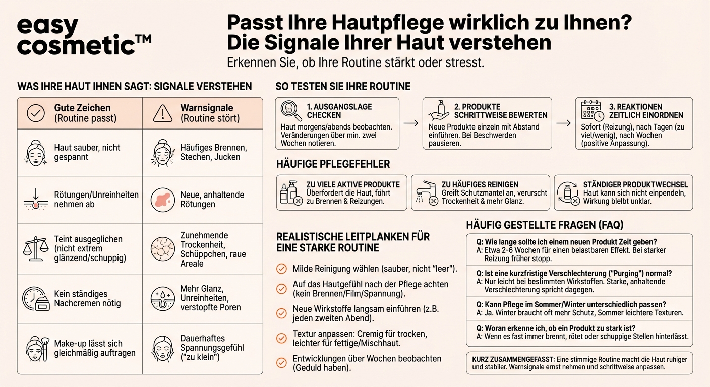 Wie erkenne ich, ob meine Hautpflege zu meinem Hauttyp passt oder ihn eher aus dem Gleichgewicht bringt?