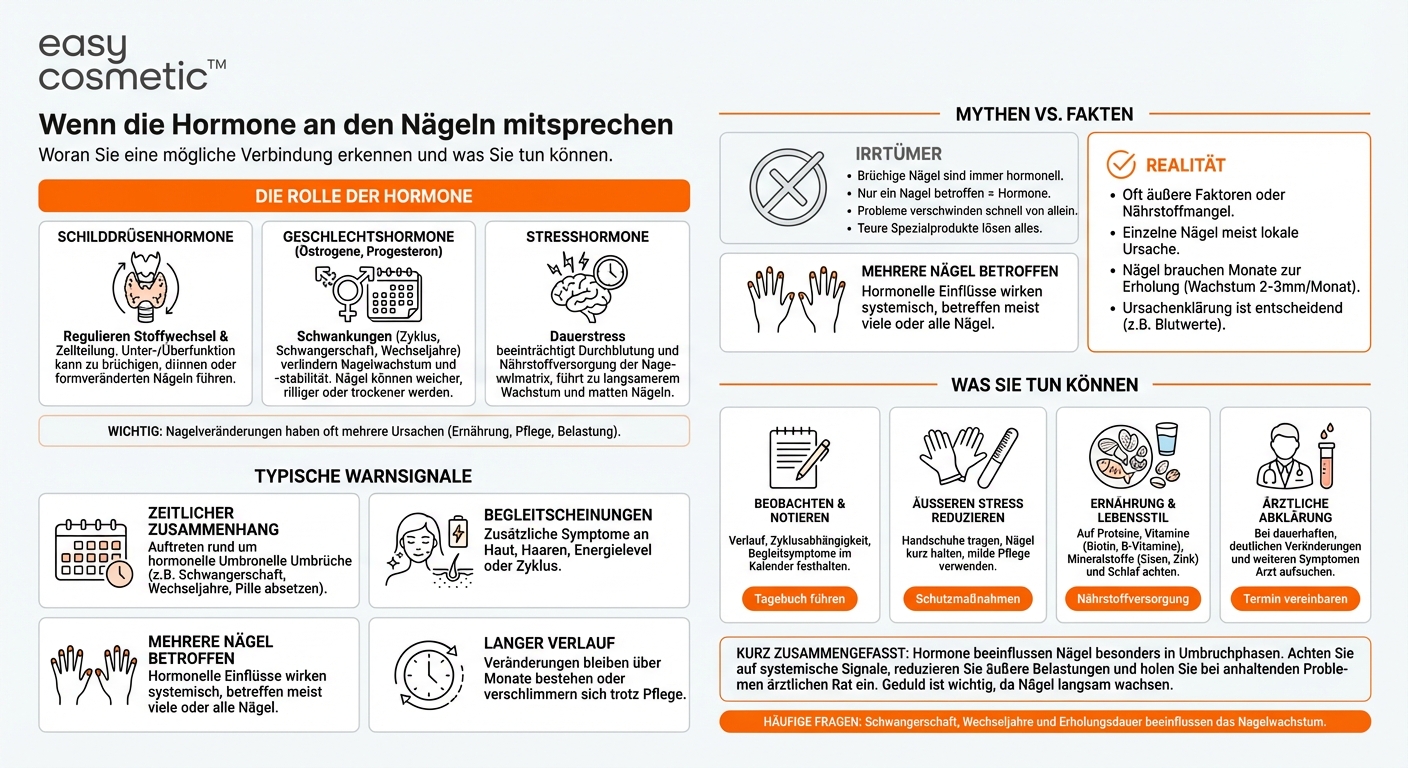 Wie erkenne ich, ob meine Nagelprobleme hormonell bedingt sein könnten?