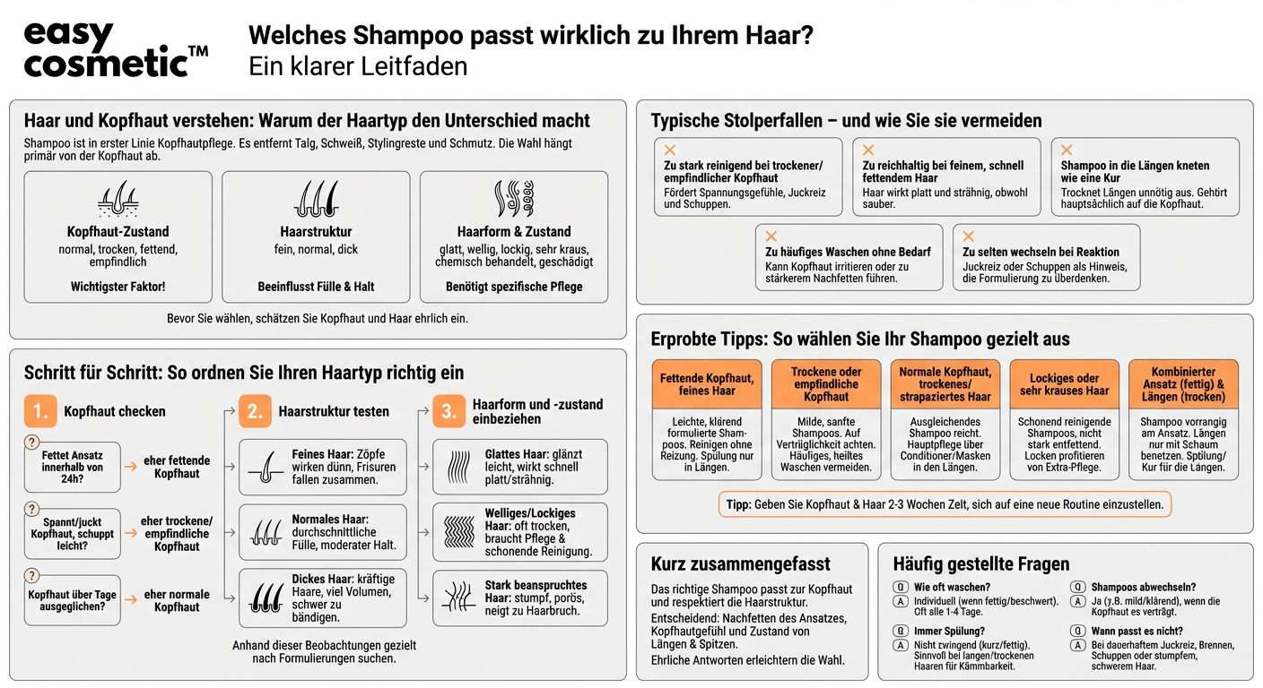 Wie finde ich das richtige Shampoo für meinen Haartyp?
