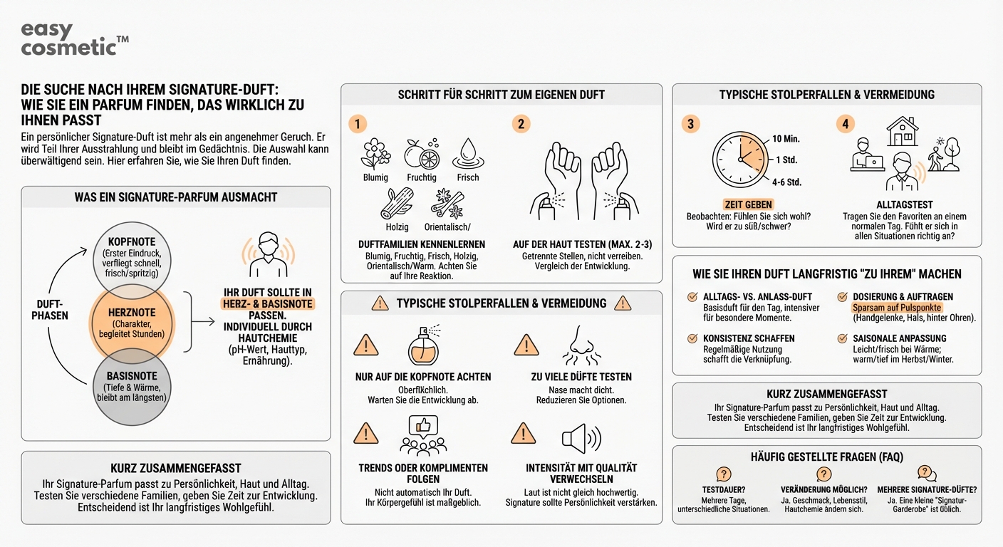 Wie finde ich mein persönliches Signature-Parfum, das mich langfristig begleitet?