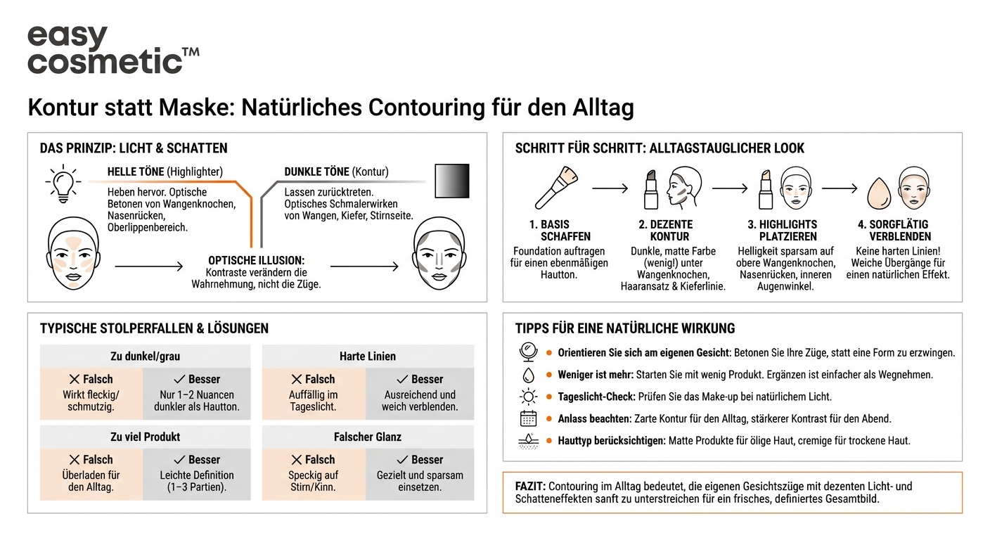 Wie funktioniert Contouring und wie stark sollte man es im Alltag machen?