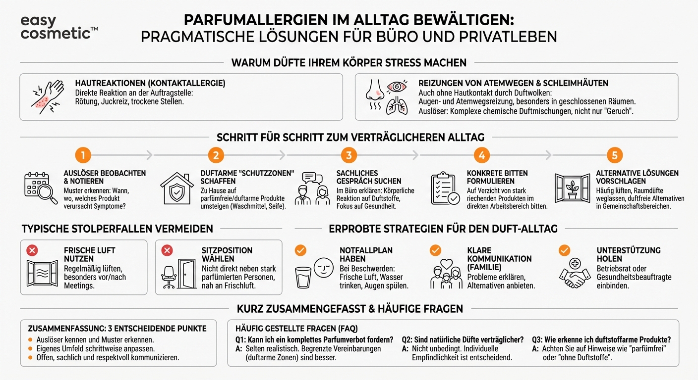 Wie gehe ich mit Parfumallergien im Alltag um, z.B. im Büro oder in der Familie?