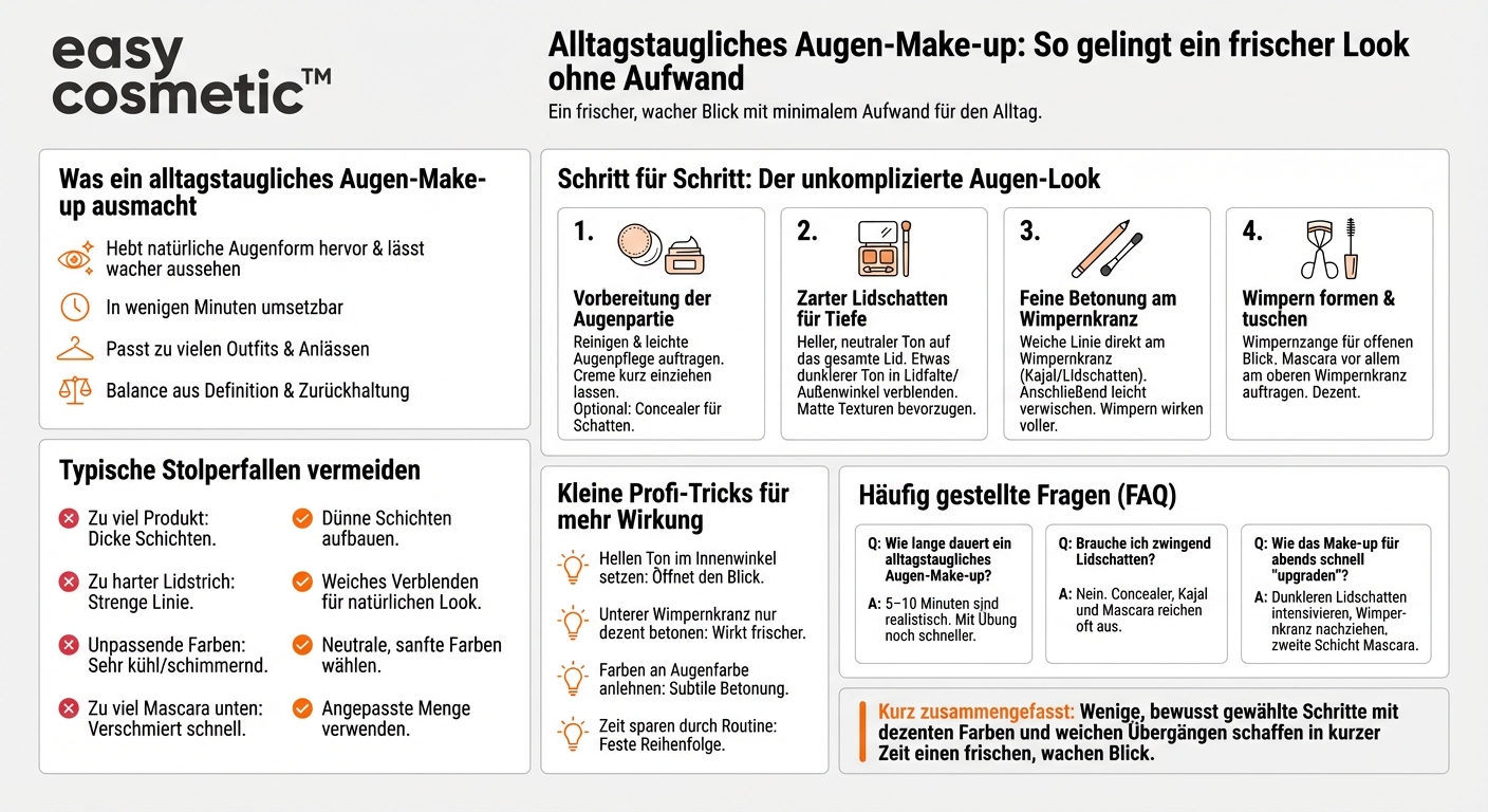 Wie gelingt ein einfaches, alltagstaugliches Augen-Make-up?
