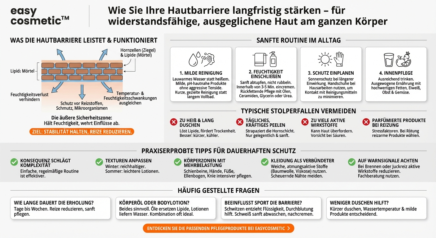 Wie kann man die Hautbarriere des Körpers langfristig stärken?