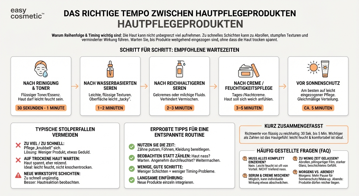 Wie lange sollte ich Produkten Zeit geben, bevor ich das nächste auftrage?