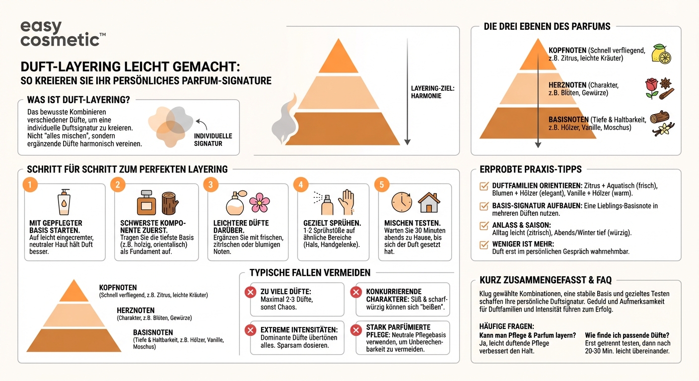 Wie layert man Parfums richtig, um einen individuellen Duft zu kreieren?