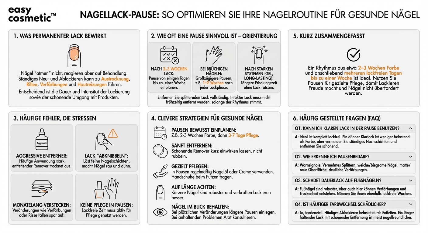 Wie oft sollte ich meinen Nagellack entfernen und den Nägeln eine Pause gönnen?
