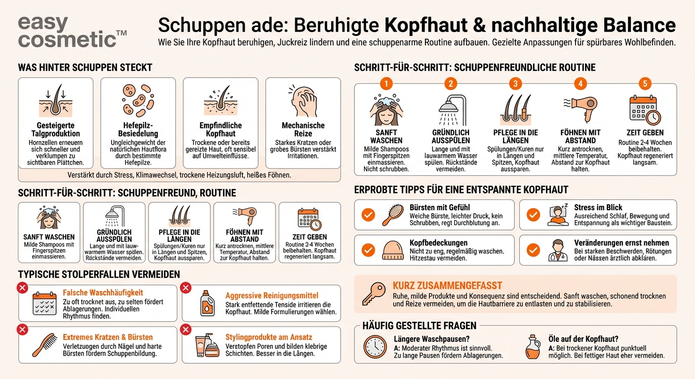 Wie pflege ich meine Kopfhaut richtig, wenn ich zu Schuppen neige?