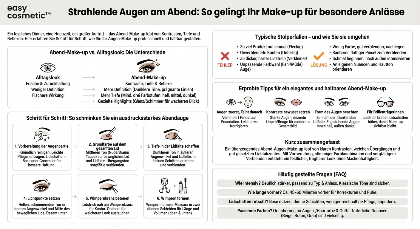 Wie schminke ich ein Abend-Augen-Make-up für besondere Anlässe?