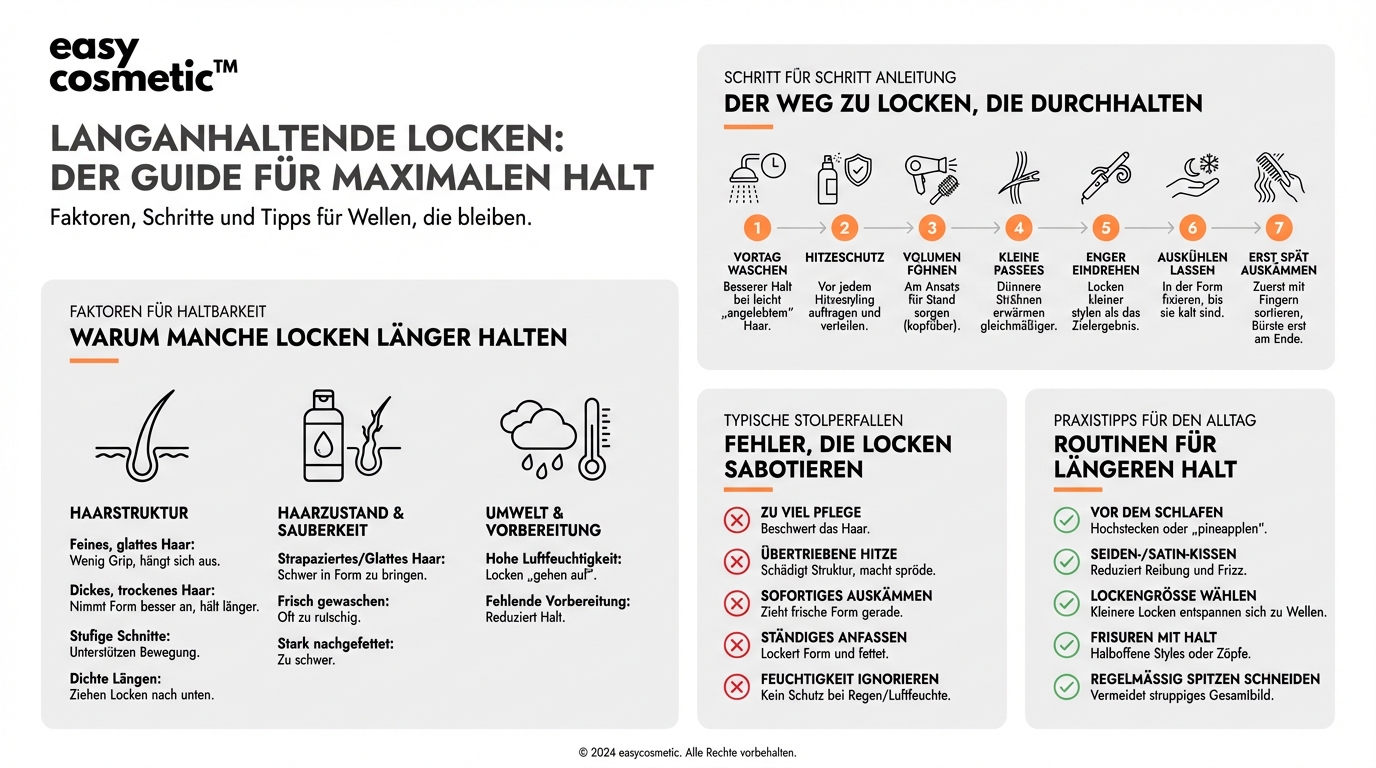 Wie style ich meine Haare, damit Locken länger halten?
