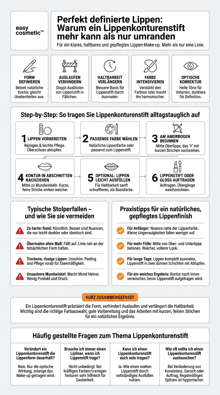 Wie trage ich Lippenkonturenstift richtig auf und wofür brauche ich ihn überhaupt?