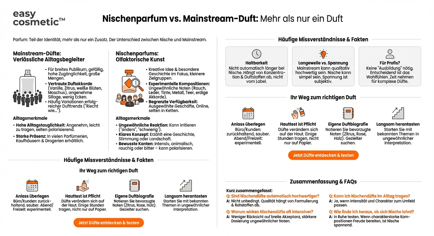 Wie unterscheiden sich Nischenparfums von Mainstream-Düften?