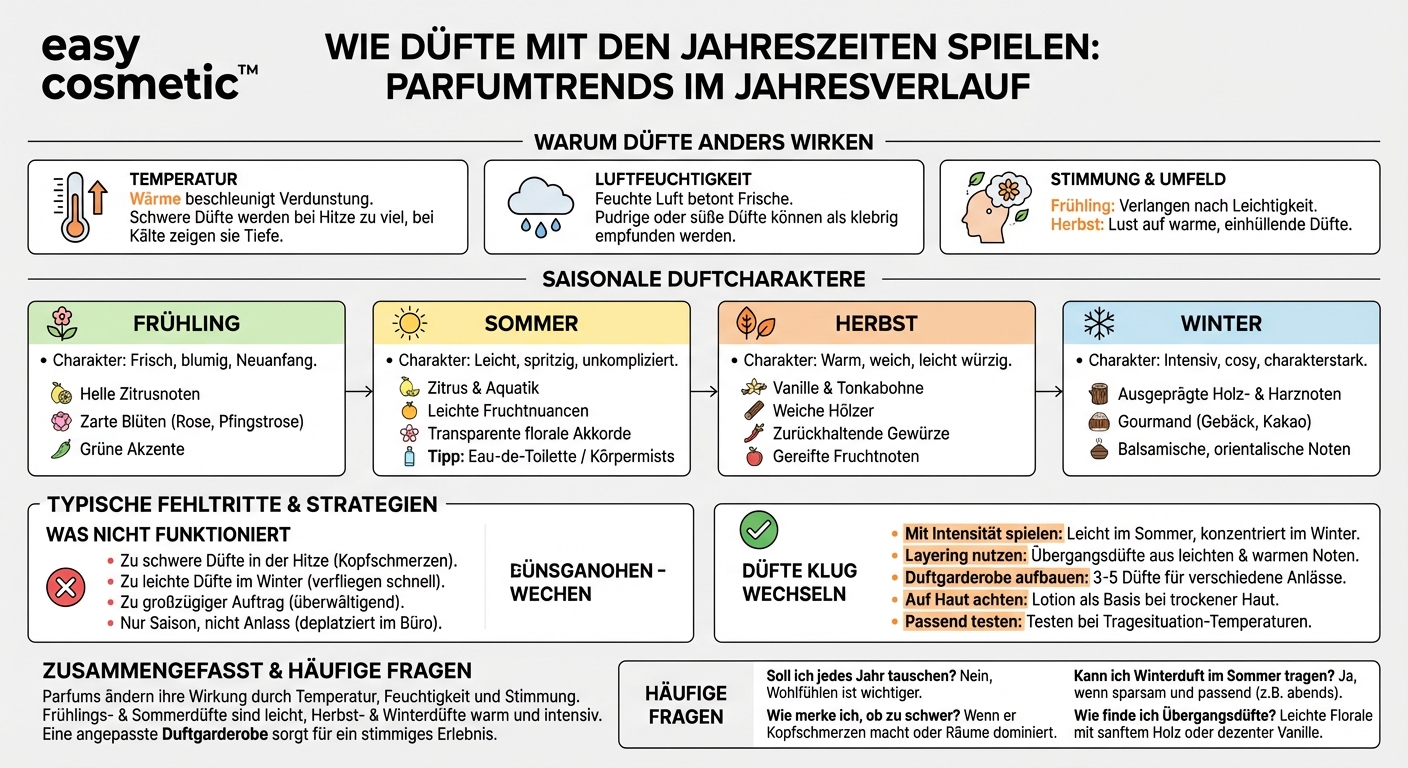 Wie verändern sich Dufttrends im Laufe der Jahreszeiten?