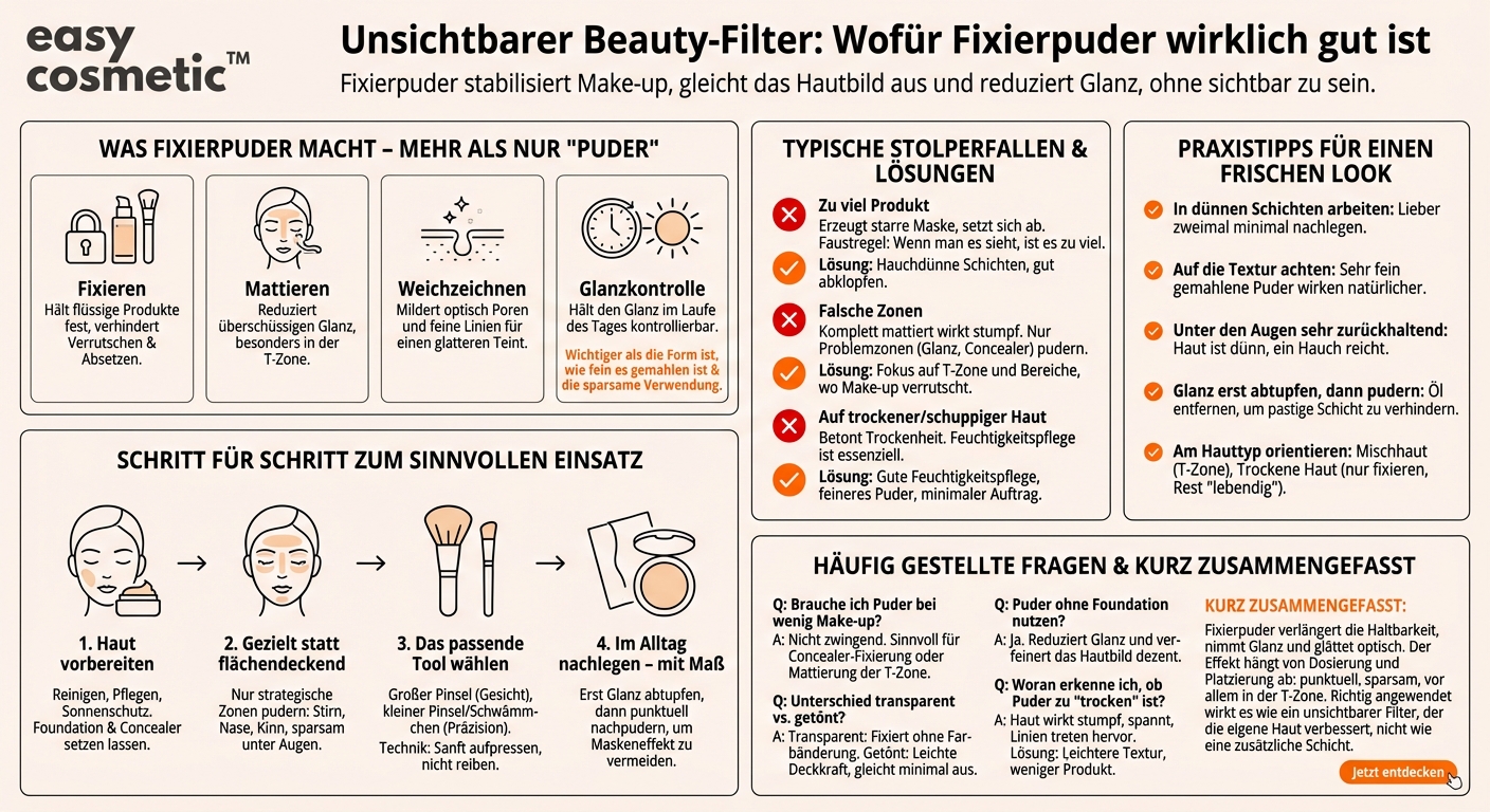 Wofür brauche ich Fixierpuder und wie verwende ich es richtig?