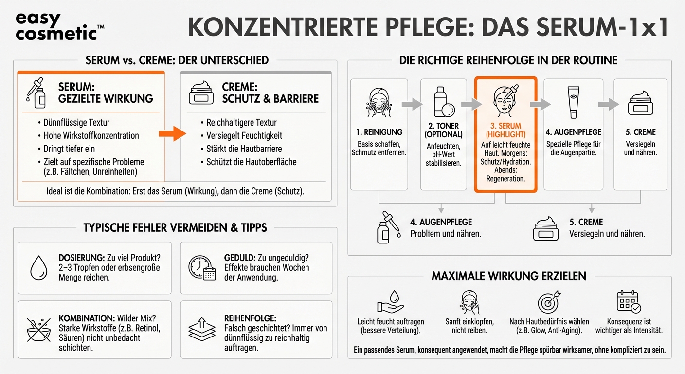 Wofür sind Seren gut und wann trägt man sie auf?