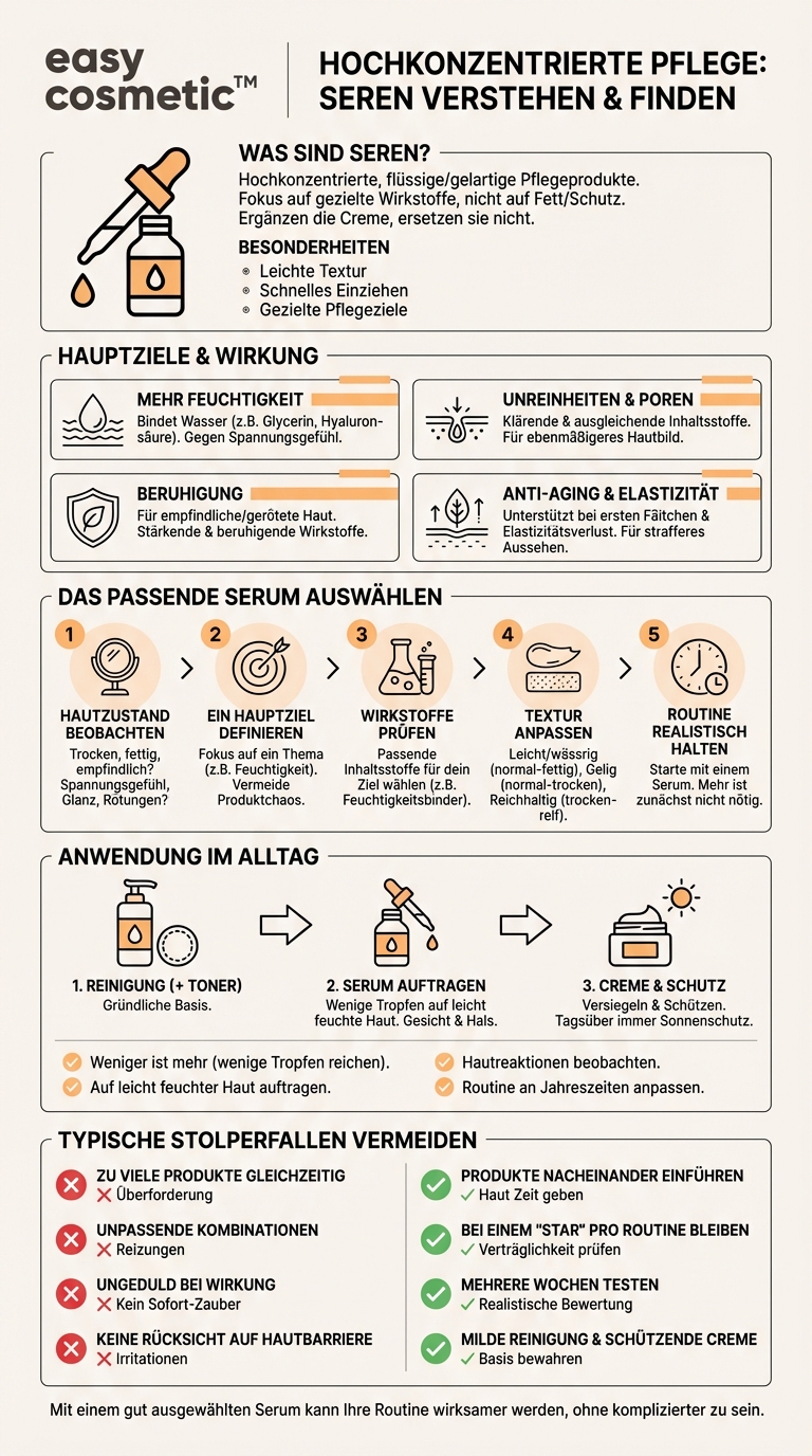 Wofür sind Seren gut und wie wähle ich das richtige aus?