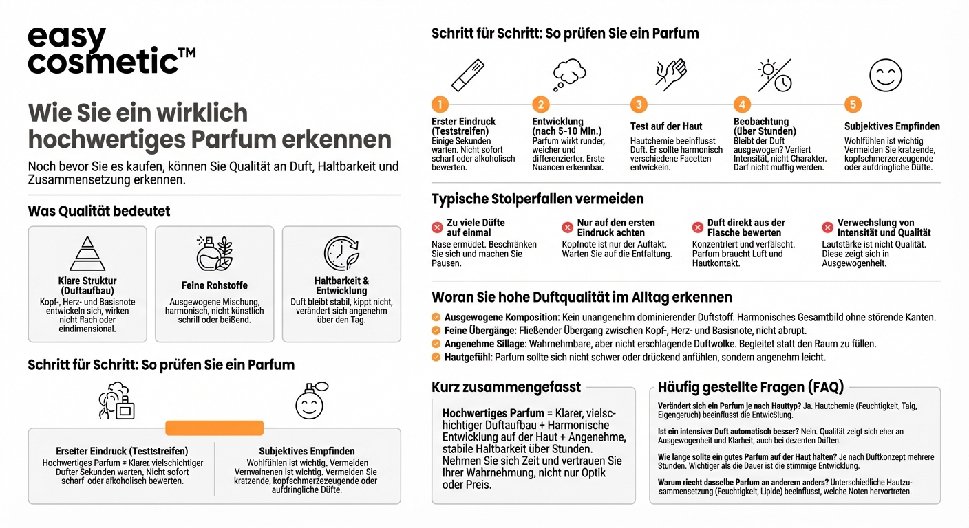 Woran erkenne ich ein qualitativ hochwertiges Parfum?