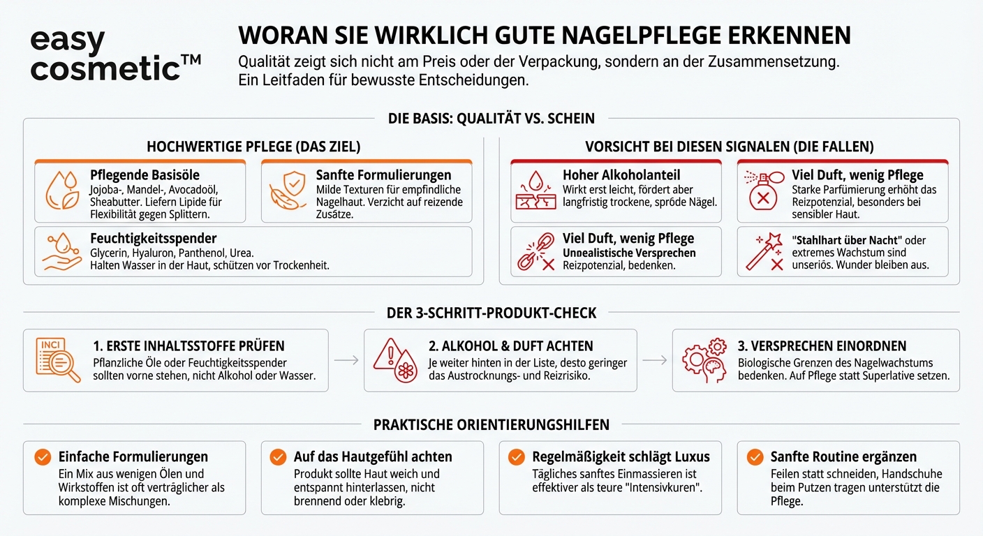 Woran erkenne ich hochwertige Nagelpflegeprodukte im Vergleich zu günstigen Alternativen?