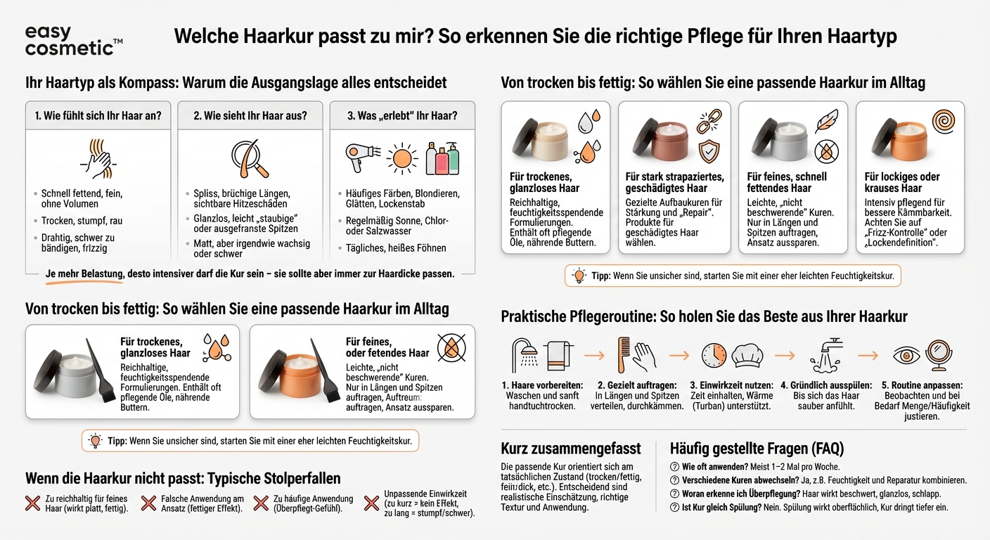 Woran erkenne ich, welche Haarkur oder Maske zu meinem Haartyp passt?