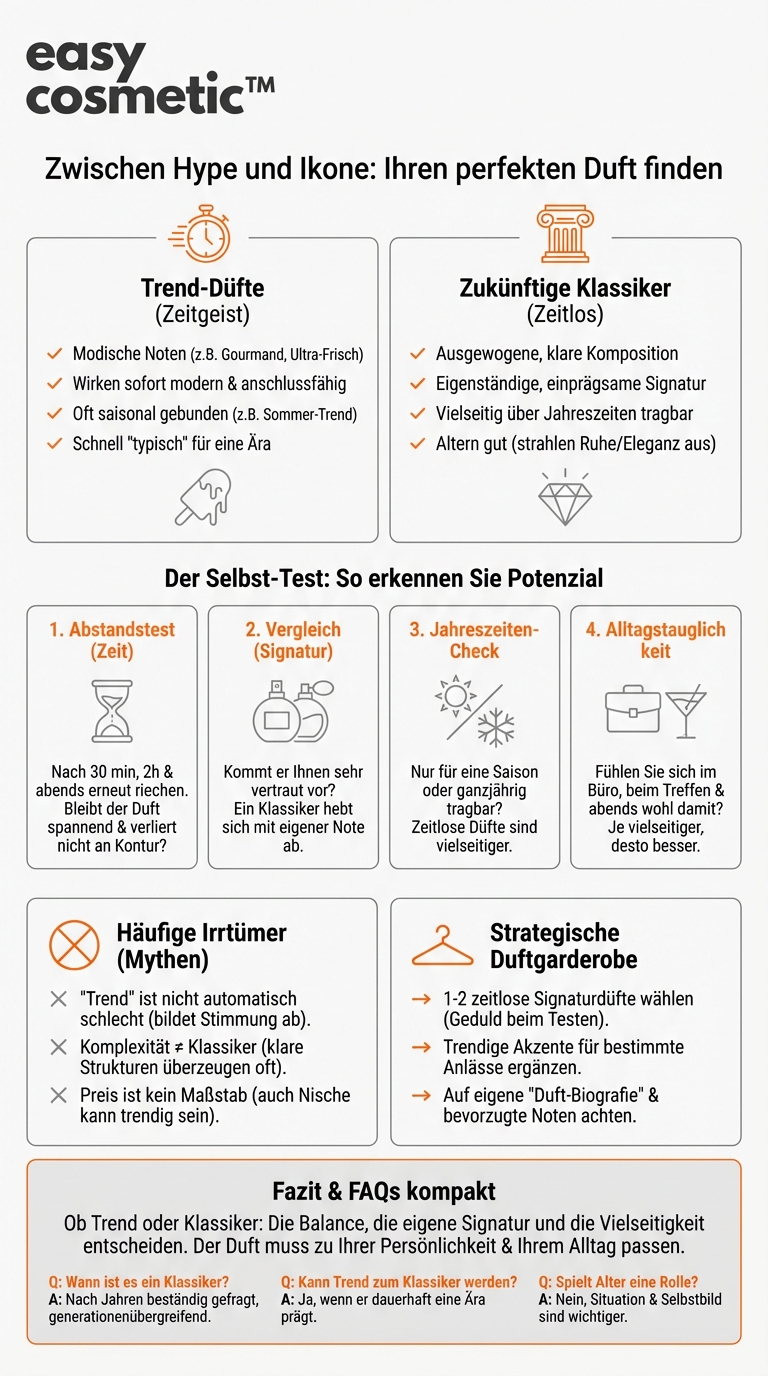 Woran erkennt man, ob ein Duft eher trendig oder ein zukünftiger Klassiker ist?