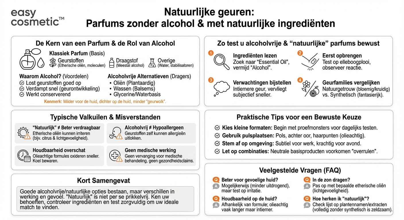 Zijn er goede parfums zonder alcohol of met natuurlijke ingrediënten?
