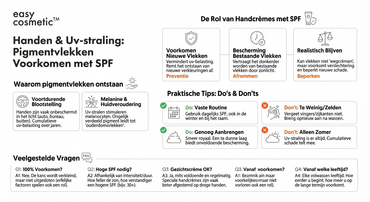 Zijn er handcrèmes met zonnebeschermingsfactor tegen pigmentvlekken?