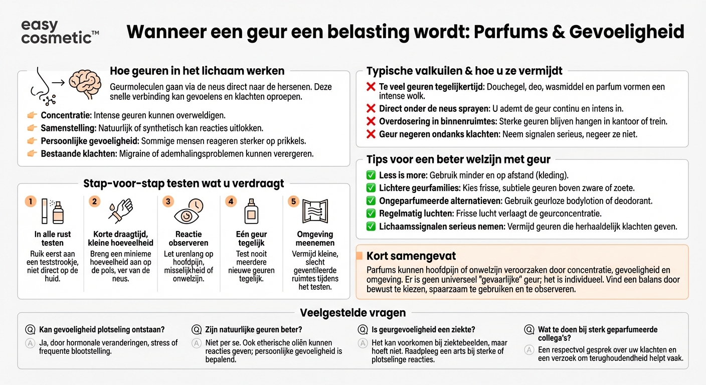 Zijn er parfums die hoofdpijn of misselijkheid kunnen veroorzaken?