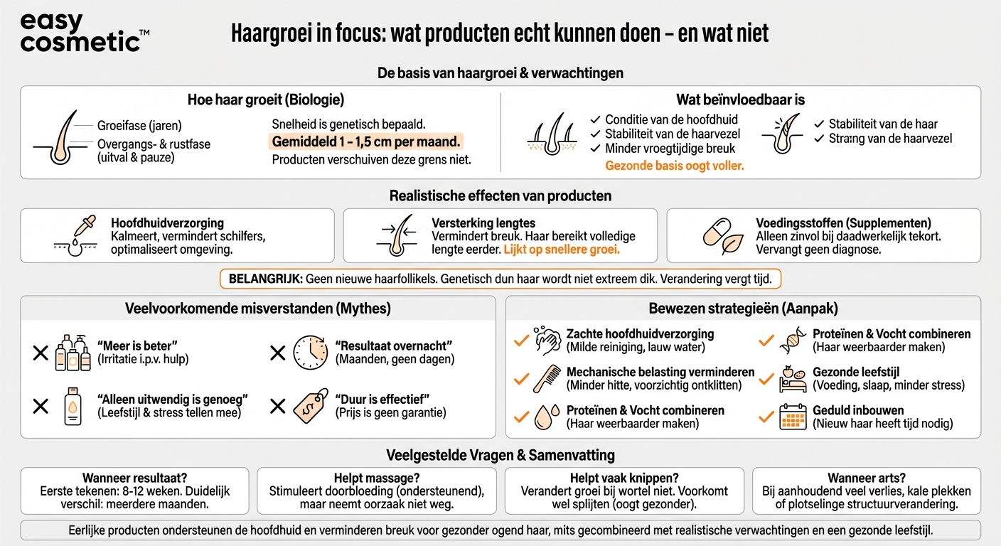 Zijn er producten die de haargroei zichtbaar stimuleren?