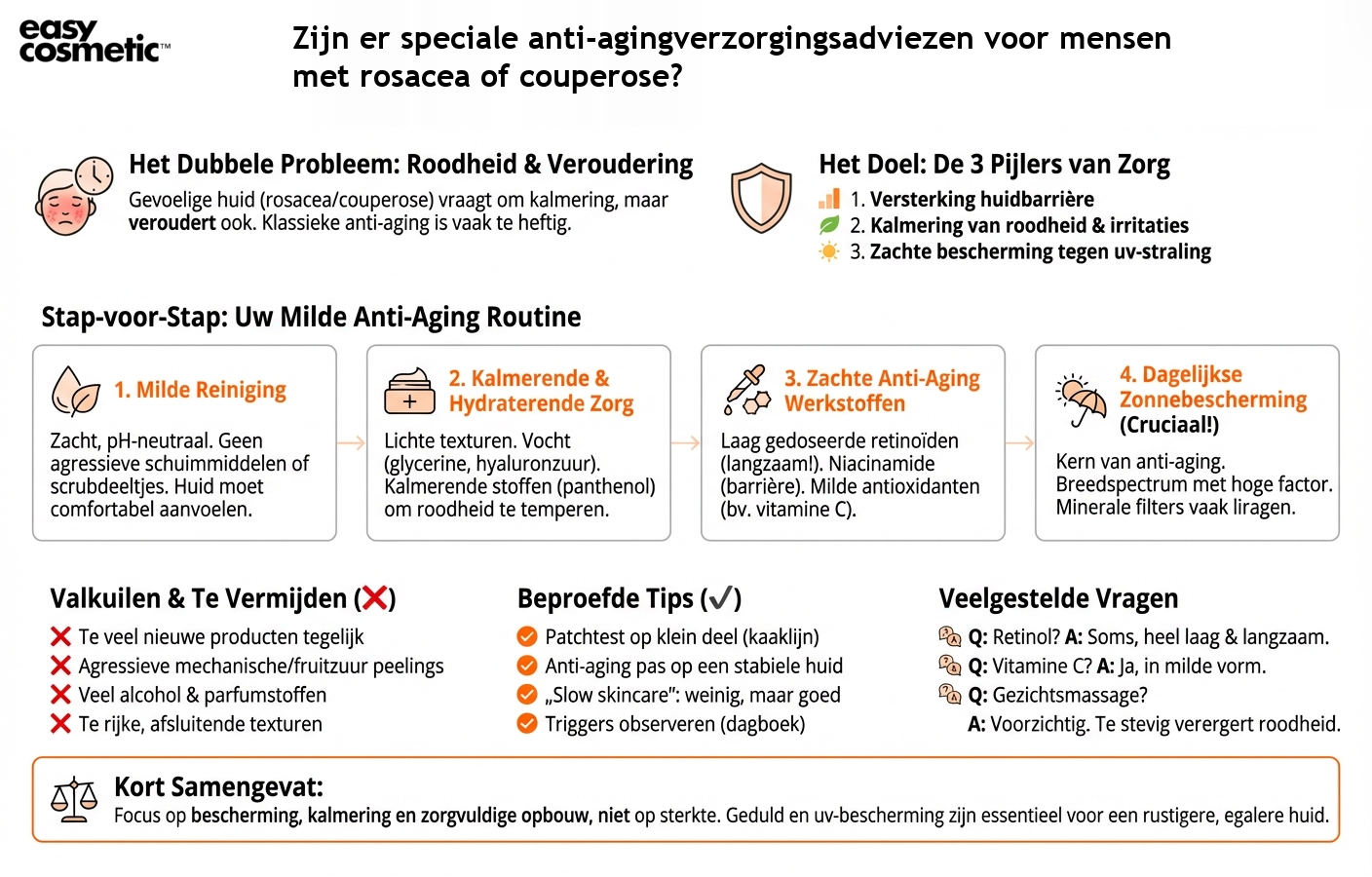 Zijn er speciale anti-agingverzorgingsadviezen voor mensen met rosacea of couperose?