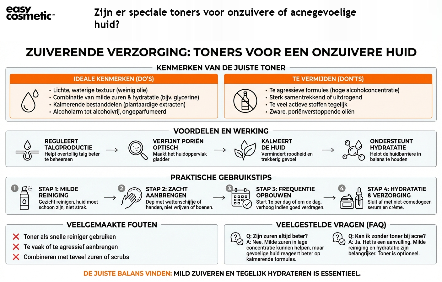 Zijn er speciale toners voor onzuivere of acnegevoelige huid?