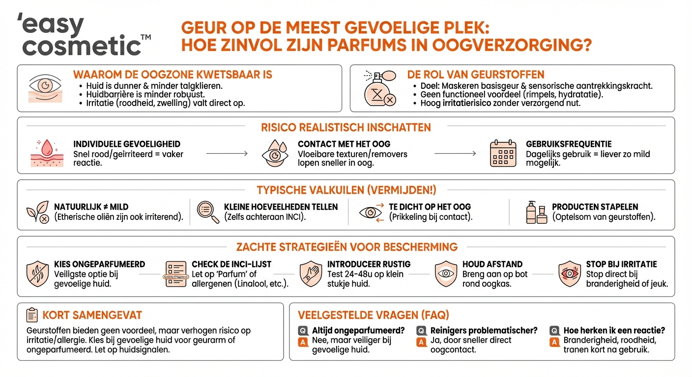 Zijn geparfumeerde producten in de oogverzorging in principe problematisch?