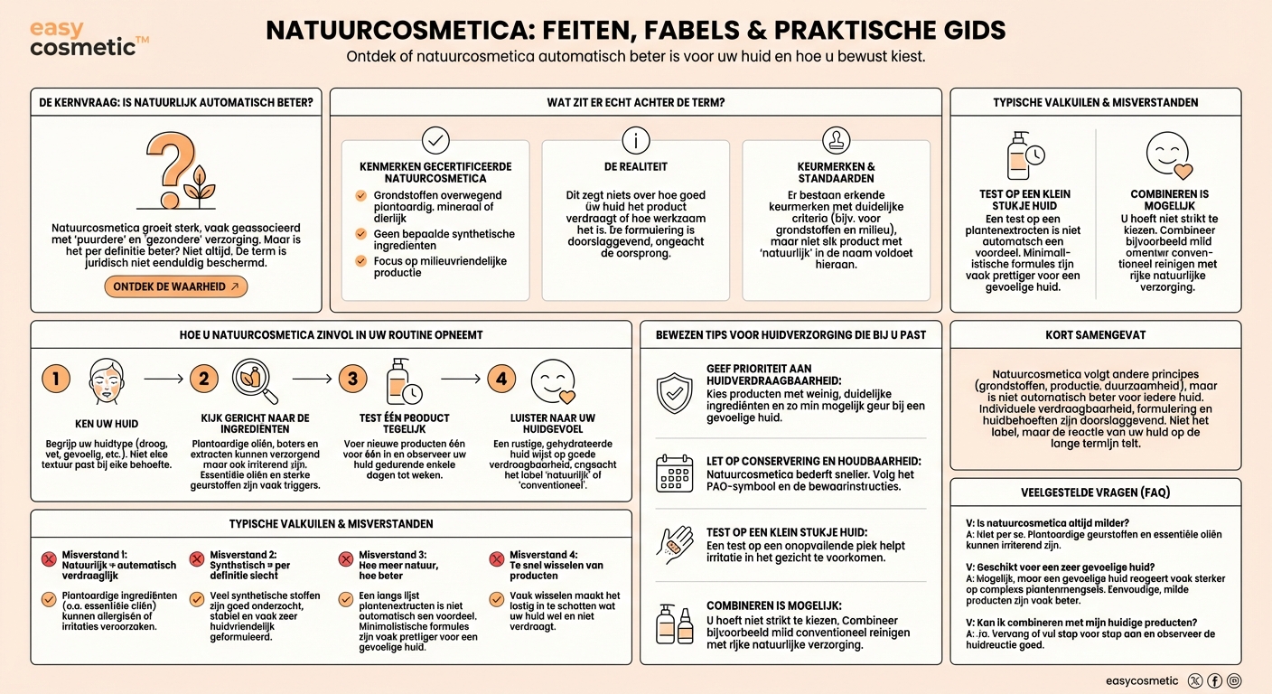 Zijn natuurcosmetica automatisch beter voor de huid?