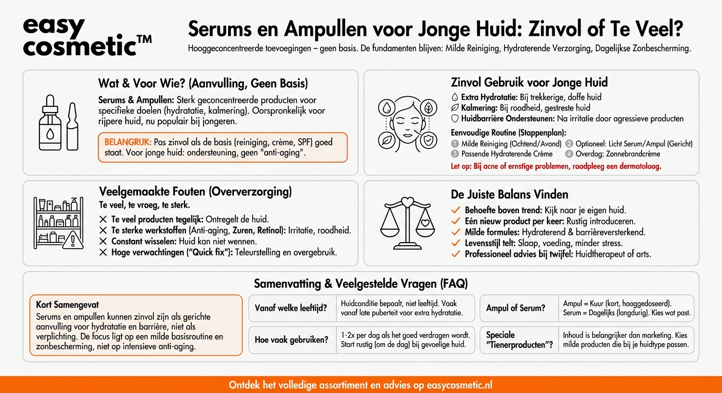 Zijn serums en ampullen ook zinvol voor tieners of een zeer jonge huid?